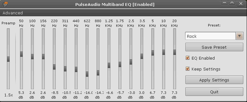 Ecualizador de PulseAudio