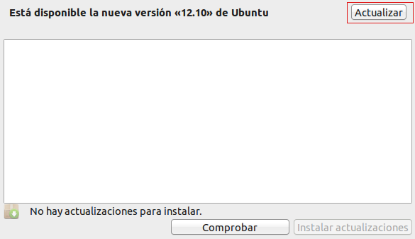 Actualizar Ubuntu 12.10