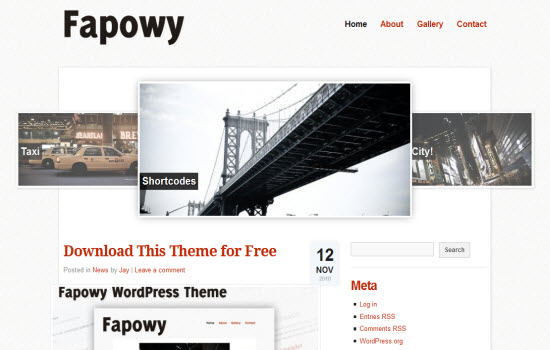 Fapowy wordpress theme